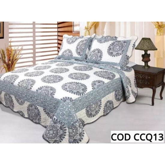 Cuvertura Pat Dublu 3 Piese Bumbac Finet COD CCQ13