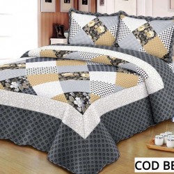 Cuvertura Pat Dublu 3 Piese Bumbac Satinat Cod BBS12