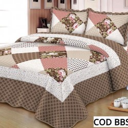 Cuvertura Pat Dublu 3 Piese Bumbac Satinat Cod BBS14