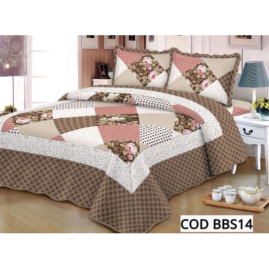 Cuvertura Pat Dublu 3 Piese Bumbac Satinat Cod BBS14