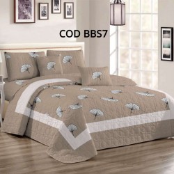 Cuvertura Pat Dublu 3 Piese Bumbac Satinat Cod BBS7