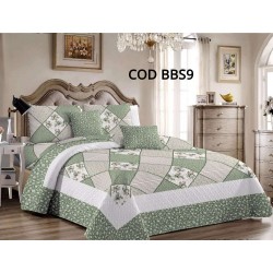 Cuvertura Pat Dublu 3 Piese Bumbac Satinat Cod BBS9
