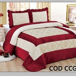 Cuvertura Pat Catifea 3 Piese COD - CCG15
