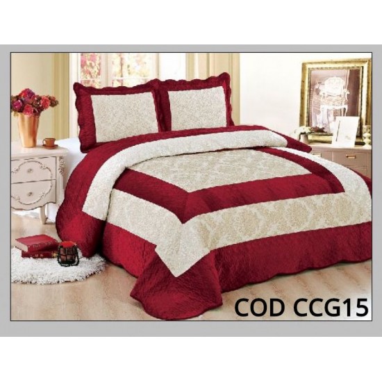 Cuvertura Pat Catifea 3 Piese COD - CCG15