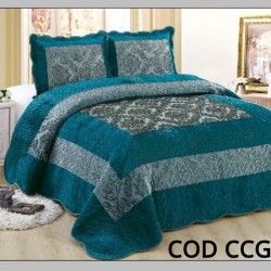 Cuvertura Pat Catifea 3 Piese COD - CCG16