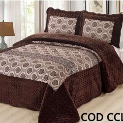 Cuvertura Pat Catifea 3 Piese - Cod CCLAK6