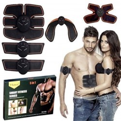 EMS Set electrostimulator 5 in 1  pentru slabire si tonifiere musculatura prin stimuli electrici