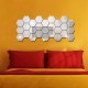 Set 10 Oglinzi Hexagon Decorative Acrilice Crystal PVC