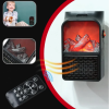 AEROTERMA PORTABILA FLAME HEATER, 500 W, 2 NIVELURI TEMPERATURA, DISPLAY DIGITAL