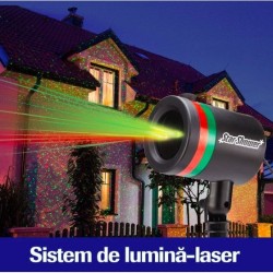 STAR SHOWER PROIECTOR DE LUMINI CU LASER PENTRU SARBATORI