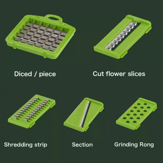 Razatoare multifunctionala pentru legume cu 7 accesorii
