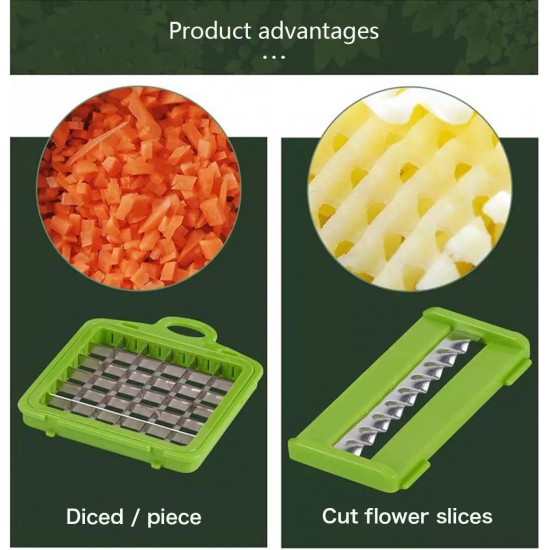 Razatoare multifunctionala pentru legume cu 7 accesorii