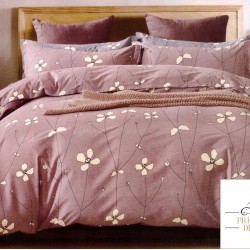 Lenjerie de Pat dublu Casa New Fashion din FINET cu 6 piese cod R-108