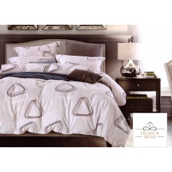Lenjerie de Pat dublu Casa New Fashion din FINET cu 6 piese cod R-109