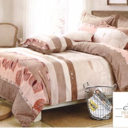 Lenjerie de Pat dublu Casa New Fashion din FINET cu 6 piese cod R-51