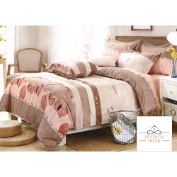 Lenjerie de Pat dublu Casa New Fashion din FINET cu 6 piese cod R-51