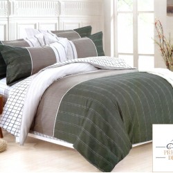 Lenjerie de Pat dublu Casa New Fashion din FINET cu 6 piese cod R-66