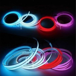 Fir cu neon pentru lumina ambientala - rosu, albastru sau galben