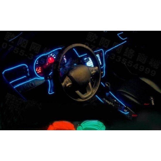 Fir neon cu aripioare culoare albastru 1 metru 12V - Auto&Moto - oferit de sellsell.ro