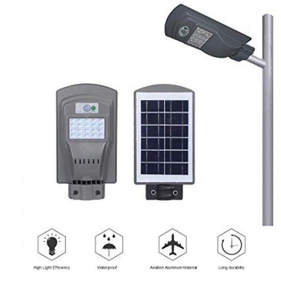 Solar Street Light, 20 Watt Rezistență la apă - Casă și Grădină - oferit de sellsell.ro