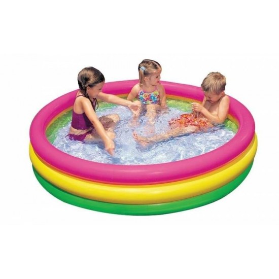 Piscina gonflabila 114x25 cm - cu 3 inele - Articole copii - oferit de sellsell.ro