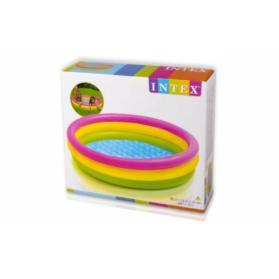 Piscina gonflabila 114x25 cm - cu 3 inele - Articole copii - oferit de sellsell.ro