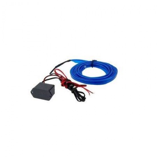 Fir neon cu aripioare culoare albastru 1 metru 12V - Auto&Moto - oferit de sellsell.ro