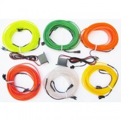 Fir neon cu aripioare culoare albastru 1 metru 12V
