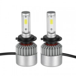 Bec led H7(set 2 bucati), Ventilator incorporat, Cip, Putere 50 w, 8000 Lumeni per bec s