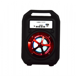 Boxa portabila Hsd BT 1302, bluetooth, radio FM, redare MP3, SD, USB, led cu schimbare culoare