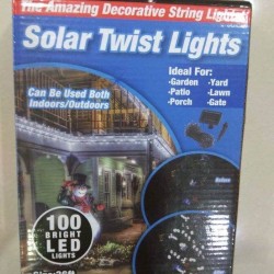 Instalatie de leduri cu incarcare solaraSolar Twist Lights