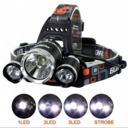 Lanterna frontala cu acumulator, Led si zoom Cree 5W