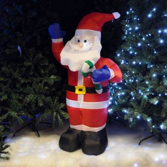 Mos Craciun gonflabil cu lumini,180 cm - Decorațiuni - oferit de sellsell.ro