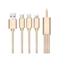 Cablu de incarcare 3 in1, compatibil cu Samsung/Iphone